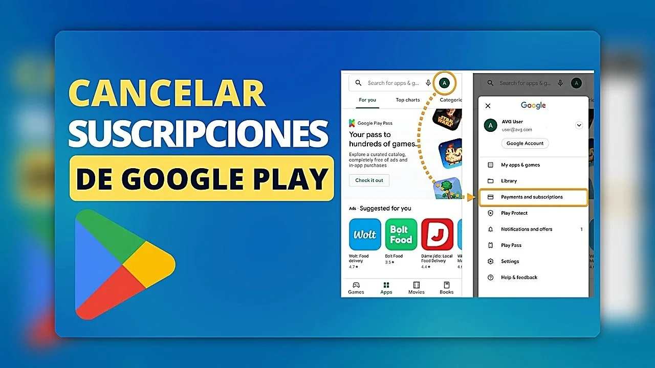 Cancelar Google Play paso a paso