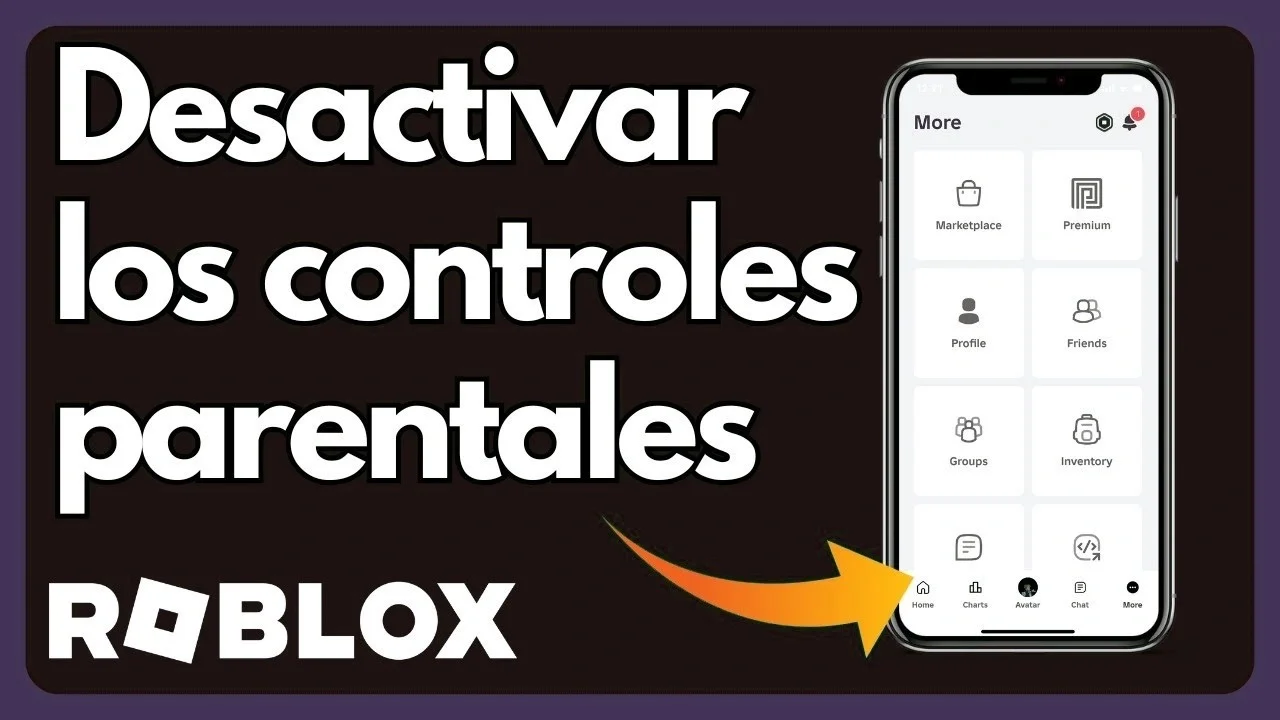 Desactivar control parental Roblox configuracion