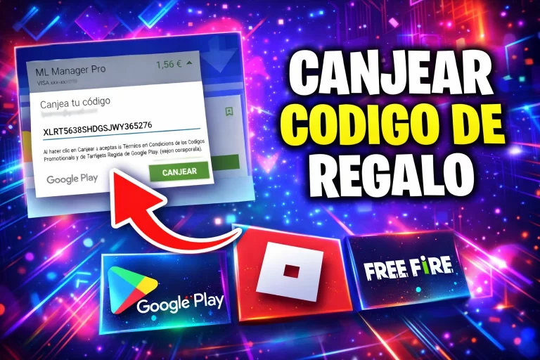 canjear codigo regalo