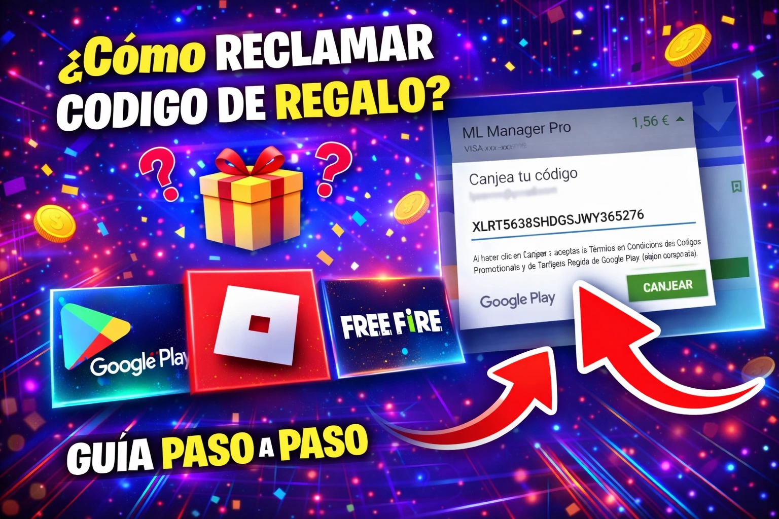 Canjear codigos en Google Play desde el movil